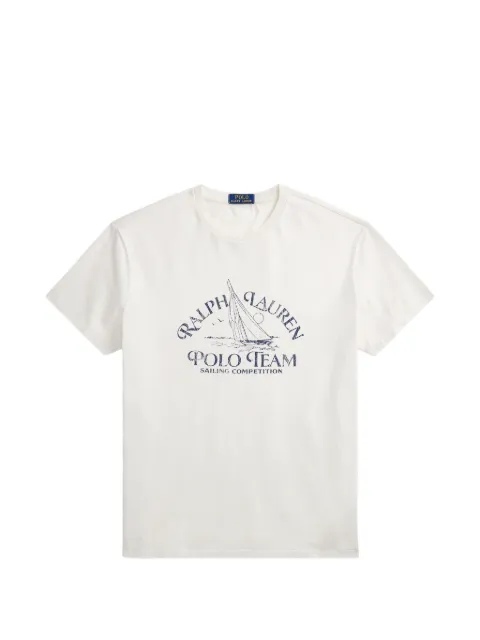 Polo Ralph Lauren logo-print T-shirt Neutrals 710B14587002