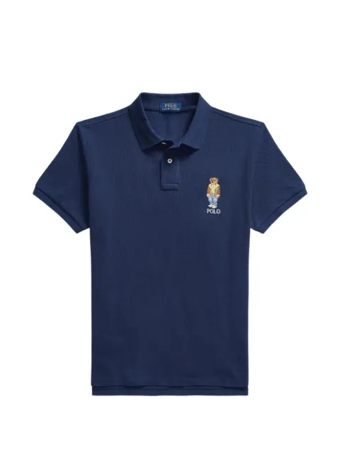 Polo Ralph Lauren logo-embroidered polo shirt Blue 710B16251001