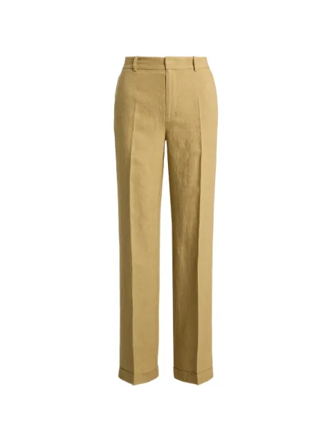 Polo Ralph Lauren pleat-detail tailored trousers Brown 211B13912001