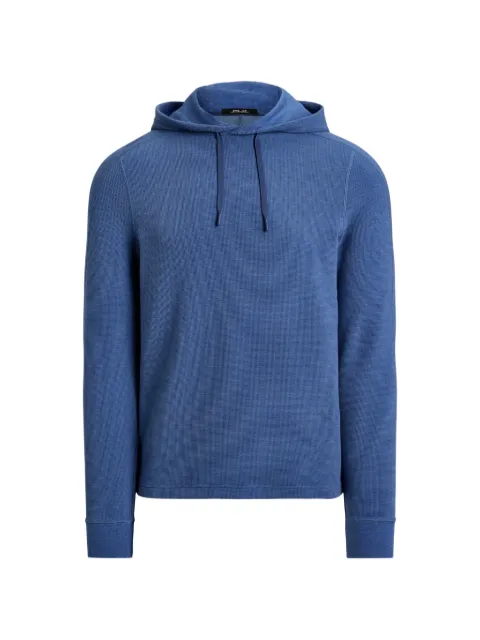 RLX Ralph Lauren waffle-knit hoodie Blue 785A84597011