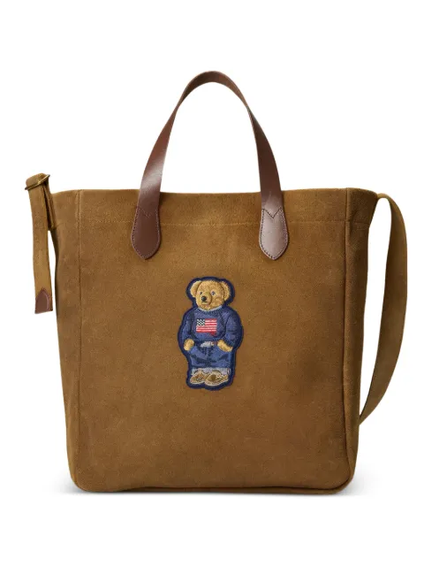 Polo Ralph Lauren Polo Bear roughout suede tote Brown 405P08099001