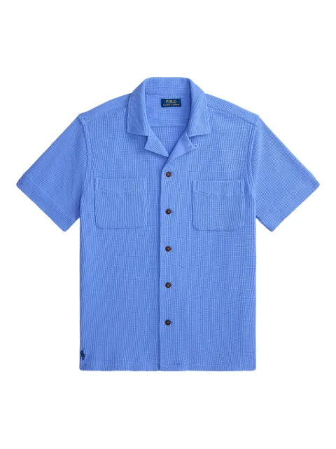 Polo Ralph Lauren waffle-knit shirt Blue 710P04764500