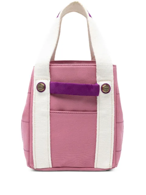 CHANEL Pre-Owned 2003-2004 Canvas Square Stitch tote bag Pink GACB0VF57CC4VCMI