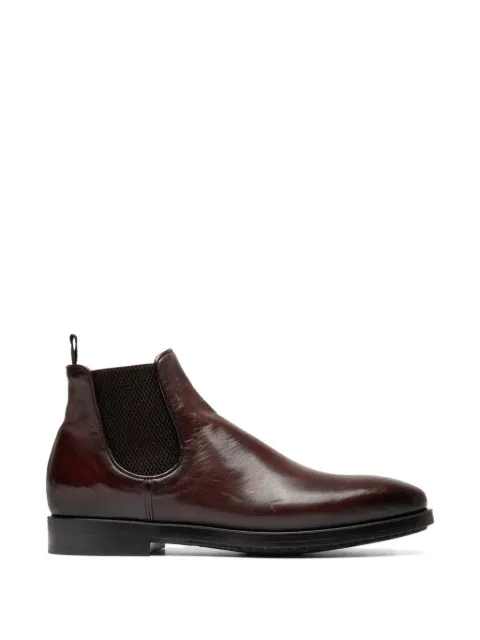 Officine Creative elasticated leather boots Brown OCUTERU008AERGHE246