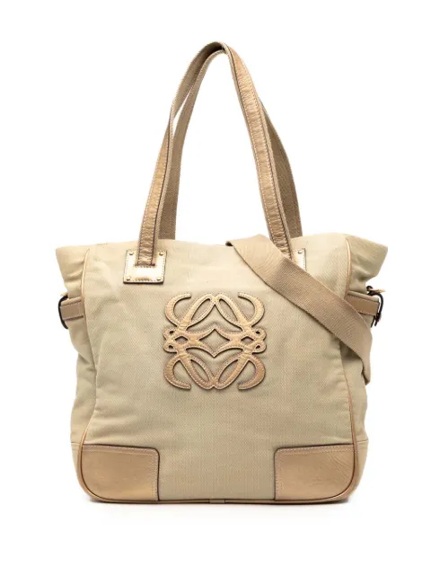 Loewe Pre-Owned 2010-2025 Canvas Anagram satchel Brown H96WHRBUDAXYDS0T