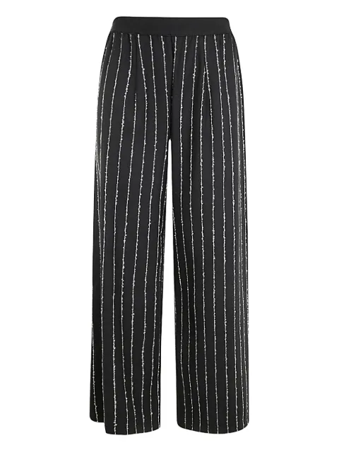 Maria Calderara striped trousers Black S364B