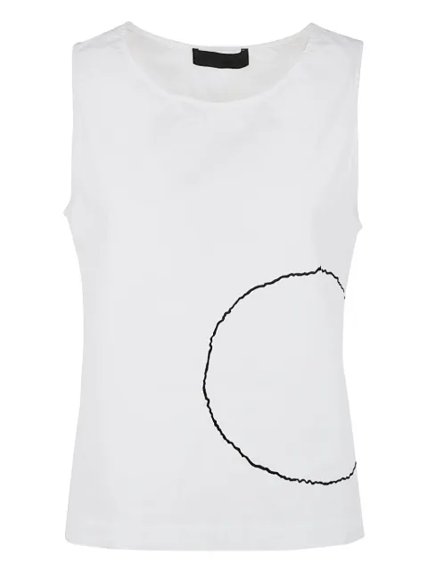 Maria Calderara circle-print top White R102PF