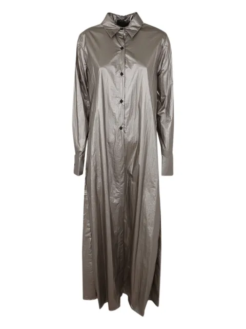 Maria Calderara buttoned shirt dress Grey Q706E
