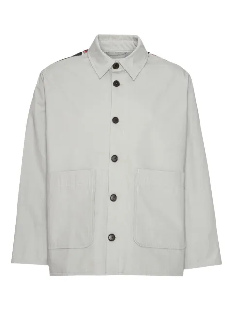 Henrik Vibskov buttoned printed jacket Grey SS26STUDM612