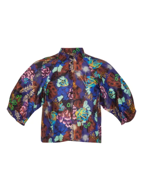 Henrik Vibskov printed shirt Purple SS26STUDF226