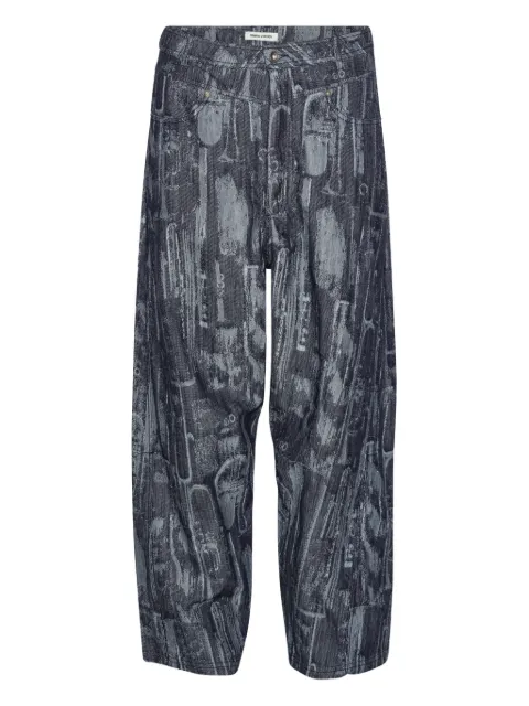 Henrik Vibskov printed jeans Blue SS26STUDM501