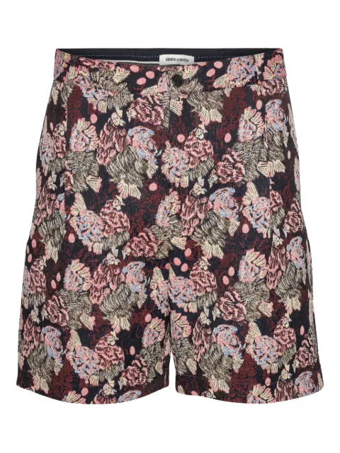 Henrik Vibskov floral patterned shorts Blue SS26STUDM507