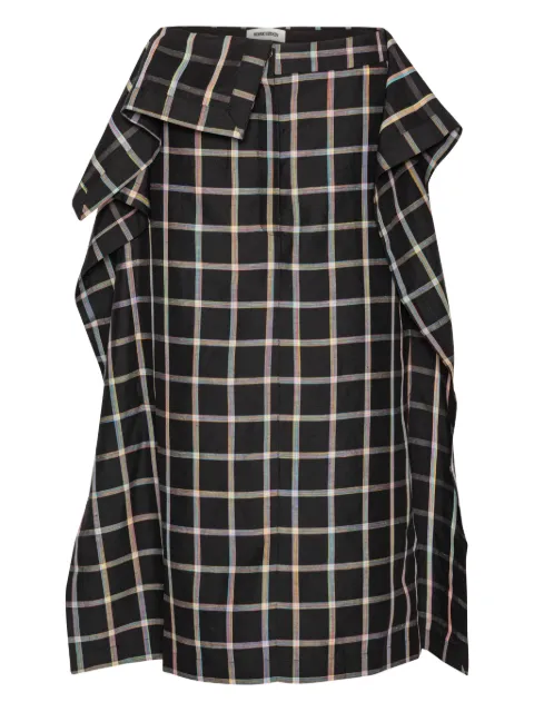 Henrik Vibskov check skirt Black SS26STUDF401