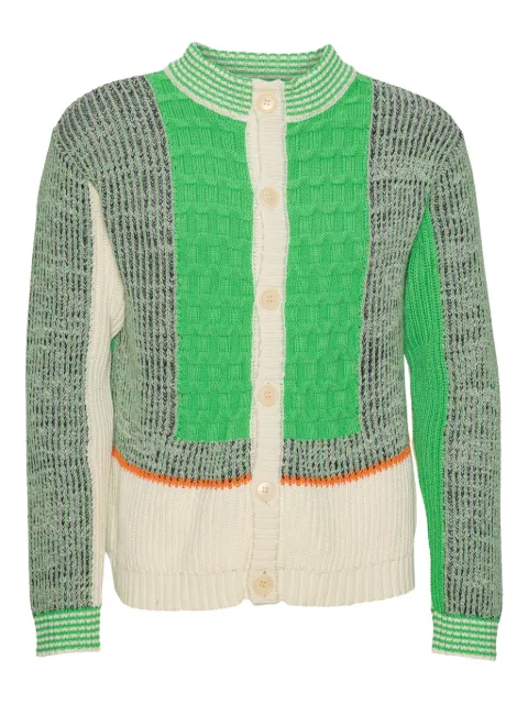 Henrik Vibskov textured knitted cardigan Green SS26STUDM703