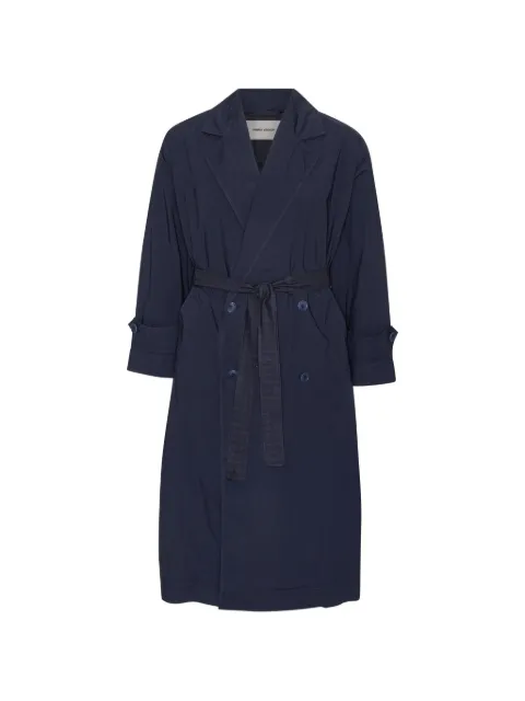 Henrik Vibskov Dimout double-breasted belted coat Blue SS26STUDM606
