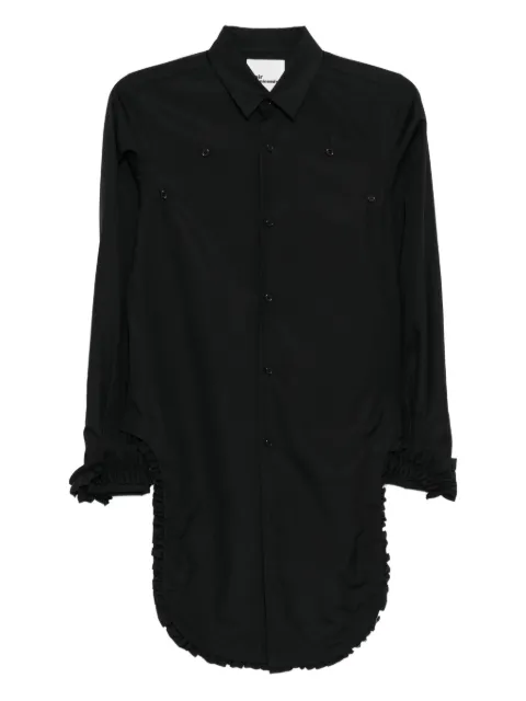 Noir Kei Ninomiya ruffle long-sleeve shirt Black 3PB010051