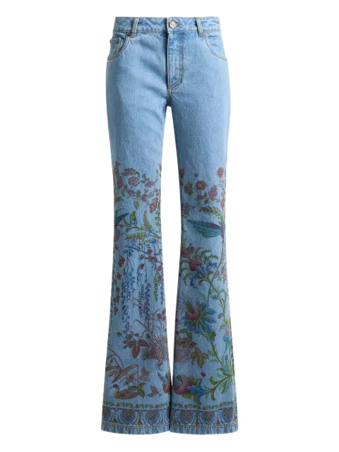 ETRO printed flare jeans Blue WRNB0029AKH08