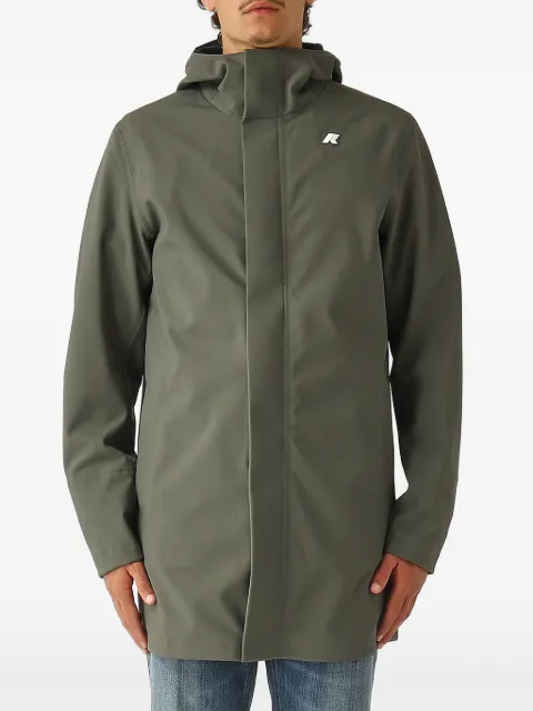 K-Way zip-fastening coat Green K7126UW