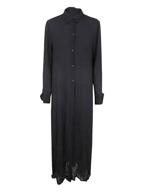Maria Calderara buttoned shirt dress Black R707G