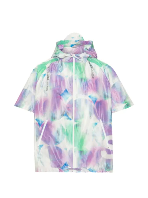 Henrik Vibskov hooded print jacket White SS26STUDM608