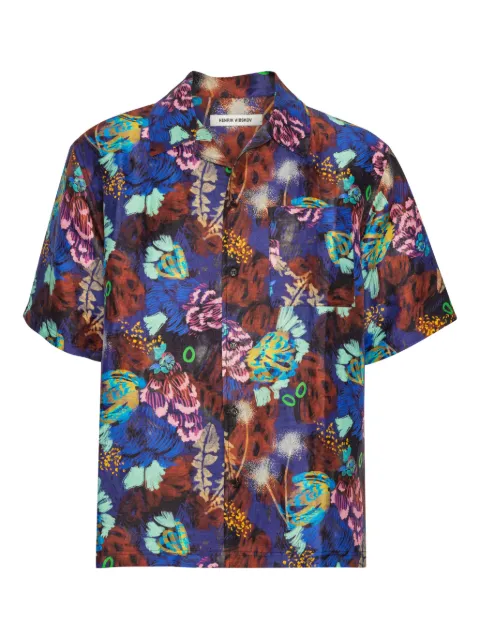 Henrik Vibskov Artist printed shirt Blue SS26STUDM211