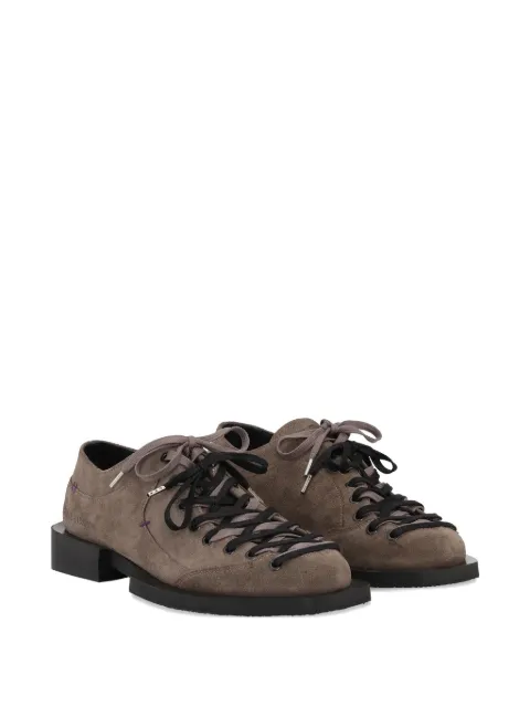 Henrik Vibskov Kelly suede lace-up shoes Neutrals SS26STUDA905