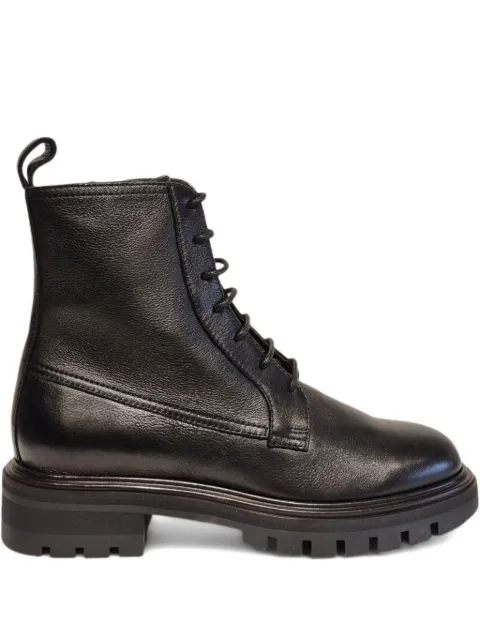 Henderson Baracco lace-up leather boots Black MALIAP