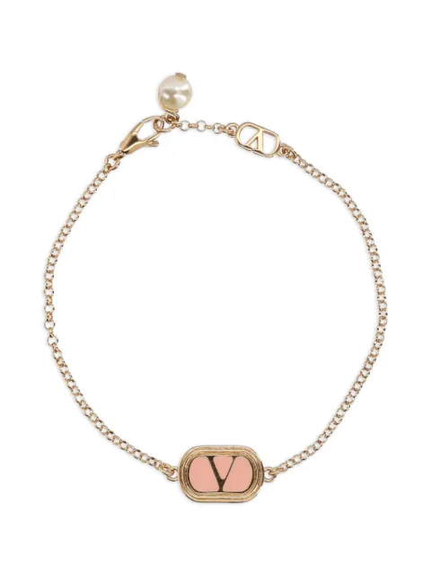 Valentino Garavani logo pearl bronze bracelet Gold WJ0X89LTD