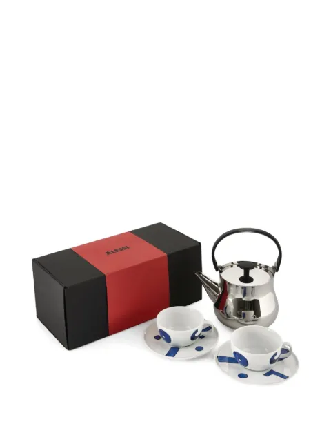 Alessi printed tea set Silver NF01SET