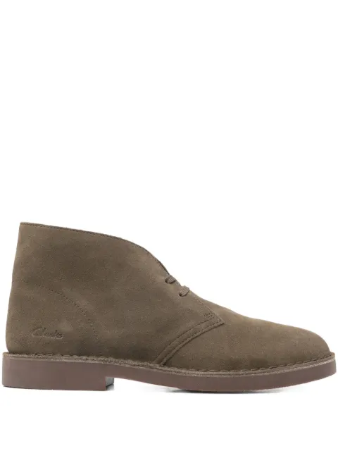 Clarks Originals lace-up suede boots Green 261838387085
