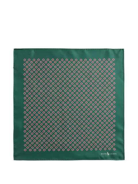 Polo Ralph Lauren printed pocket scarf Green 712P03934002