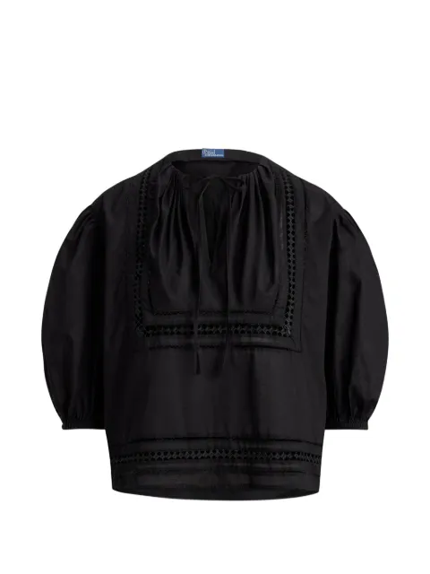 Polo Ralph Lauren Lizzy puffed-sleeves blouse Black 211A12787001