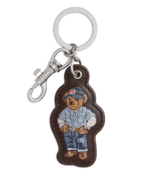 Polo Ralph Lauren Polo Bear leather key fob Brown 405P08103002