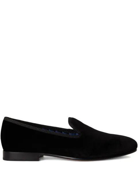 Polo Ralph Lauren Paxton velvet slippers Black 811P07663001