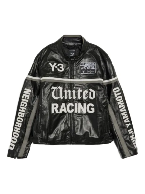 Y-3 x NBHD leather jacket Black KR1364