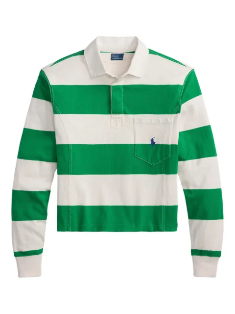 Polo Ralph Lauren striped patch pocket rugby shirt Green 211971746500