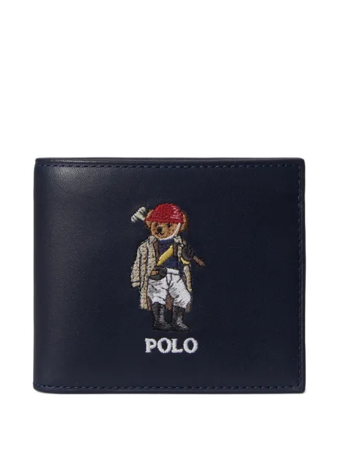 Polo Ralph Lauren Polo Bear leather billfold wallet Blue 405P08100001