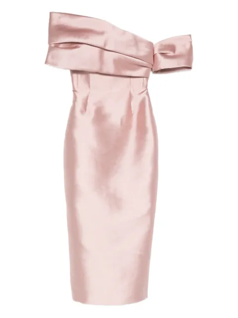 Solace London off-shoulder dress Pink OS46049