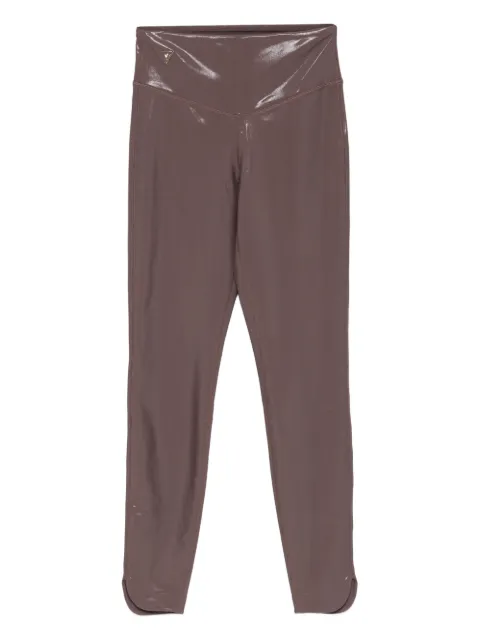 MACRON Camilla split-hem leggings Brown 20000571