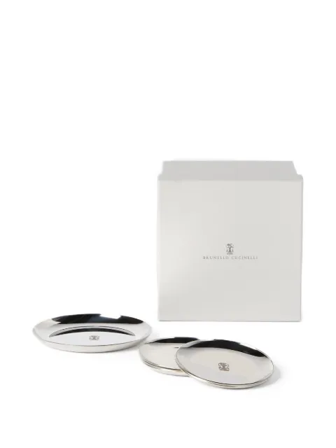 Brunello Cucinelli coaster set Silver MLOGTSMB03C9300