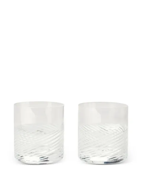Brunello Cucinelli murano-glass whisky glasses (set of two) White MLBICXMS08CVET
