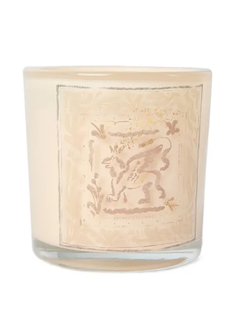 Brunello Cucinelli griffin design candle Neutrals MLCANDG02CLATT