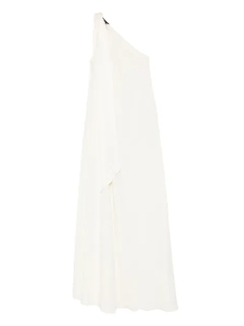 Taller Marmo one-shoulder draped maxi dress Neutrals TMBR2612105