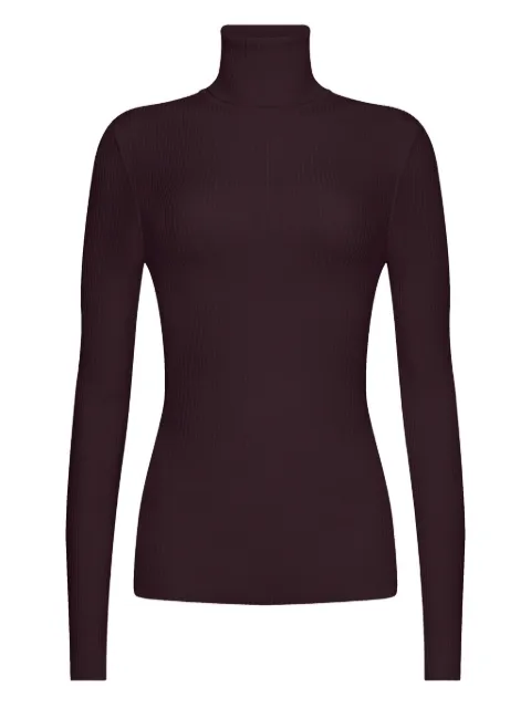 Wolford ribbed turtleneck sweater Purple 52769