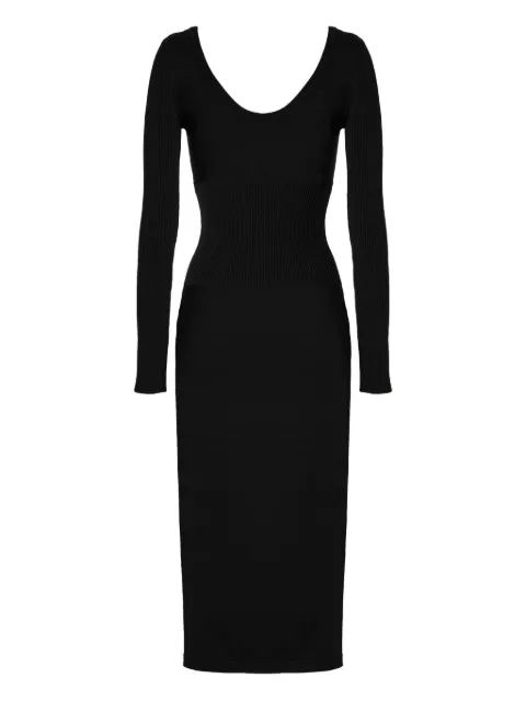 Wolford long-sleeve luxe merino dress Black 53472