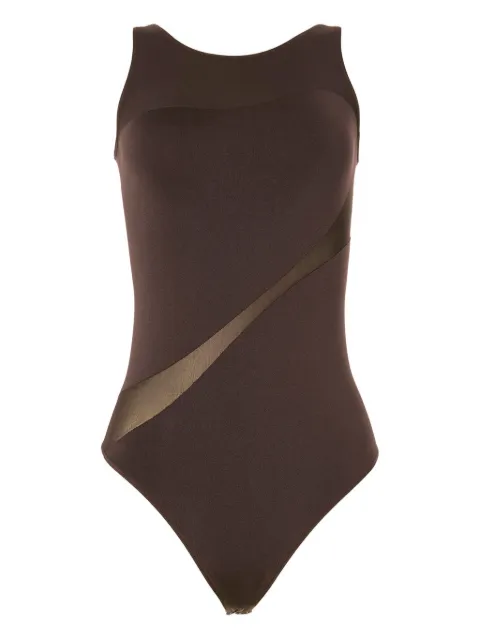 Wolford shade sleeveless string body Brown 77126