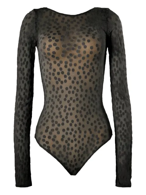 Wolford dots string body Black 78331