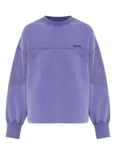 The Attico logo-embroidered sweatshirt Purple 260WCF00025JJF006AA