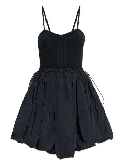 The Attico flared mini dress Black 260WCA00460PLL011AA