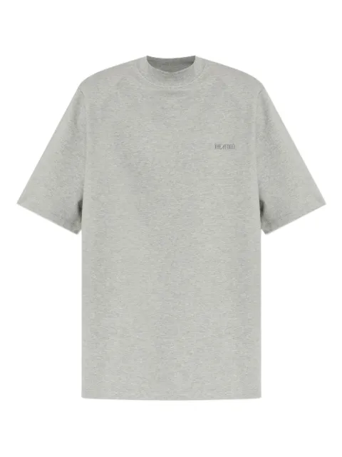 The Attico embroidered-logo short-sleeve T-shirt Grey 260WCT00360JJF006AA